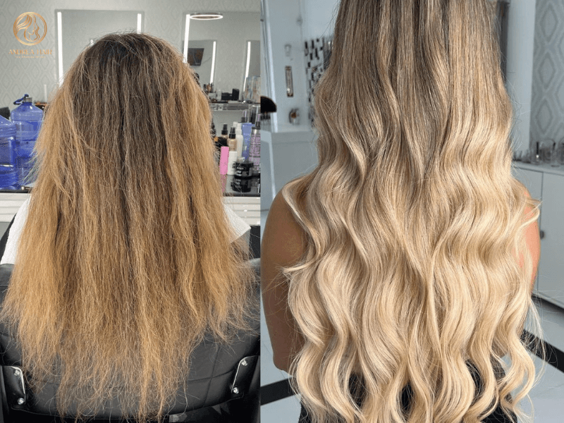 Guide to how Flat-tip hair extensions are applied