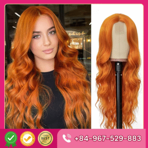 Wig – Wavy – Orange color