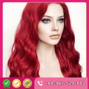 Wig – Wavy – Red color