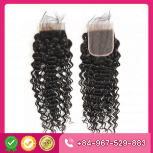 Wholesale HD Lace Curly Natural Color Vietnamese Human Hair Closure