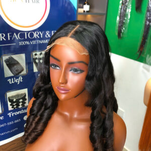 Điền: Loose Wave Wig 24 inch Ombre Dark Brown – Human Hair Wig from Vietnam