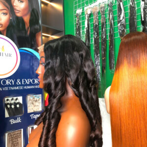 Điền: Loose Wave Wig 24 inch Ombre Dark Brown – Human Hair Wig from Vietnam