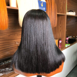 Loose Wave Wig 24 Inch Ombre Dark Brown – 100% Human Hair Wig from Vietnam