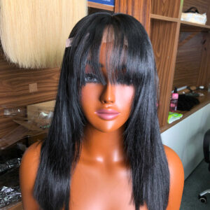 Loose Wave Wig 24 Inch Ombre Dark Brown – 100% Human Hair Wig from Vietnam