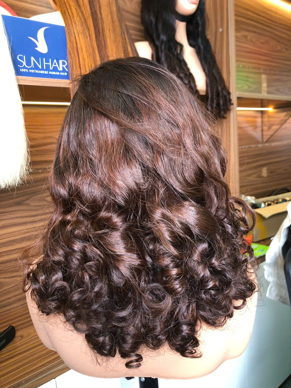 Ombre Brown Color Curly Wig