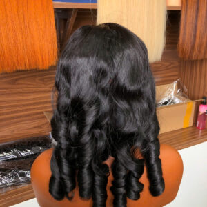 Alternative view of Natural Black Color Loose Wave Wig – 100% Raw Vietnames Hair From Sun Hair