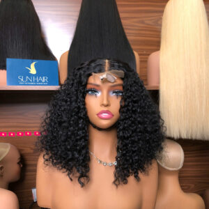 Alternative view of Burmese Curly Wig 14'' – Natural Color | 100% Vietnamese Human Hair from Sun Hair