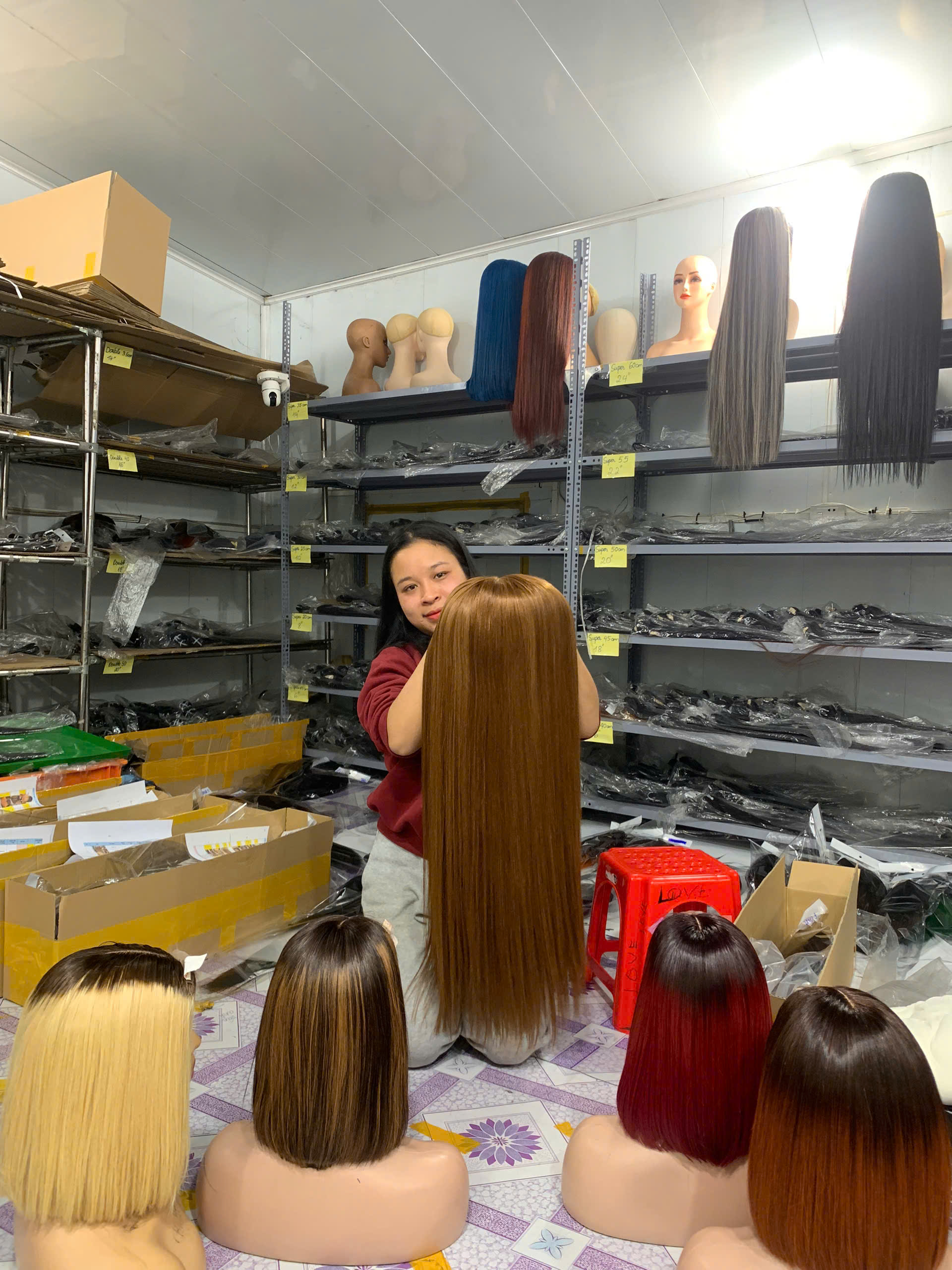 Silky Bone Straight Wig 32’’ – Light Brown Color | 100% Vietnamese Human Hair from Sun Hair