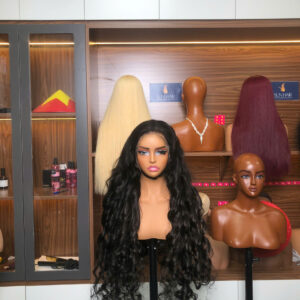 Alternative view of Bouncy Curly Wig 34’’ – Natural Color | 100% Raw Vietnamese Hair from Sun Hair