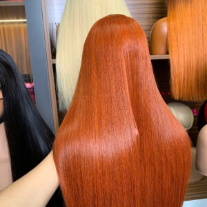 Alternative view of Bone Straight Wig 22’’ – Orange Color | 100% Raw Vietnamese Hair from Sun Hair