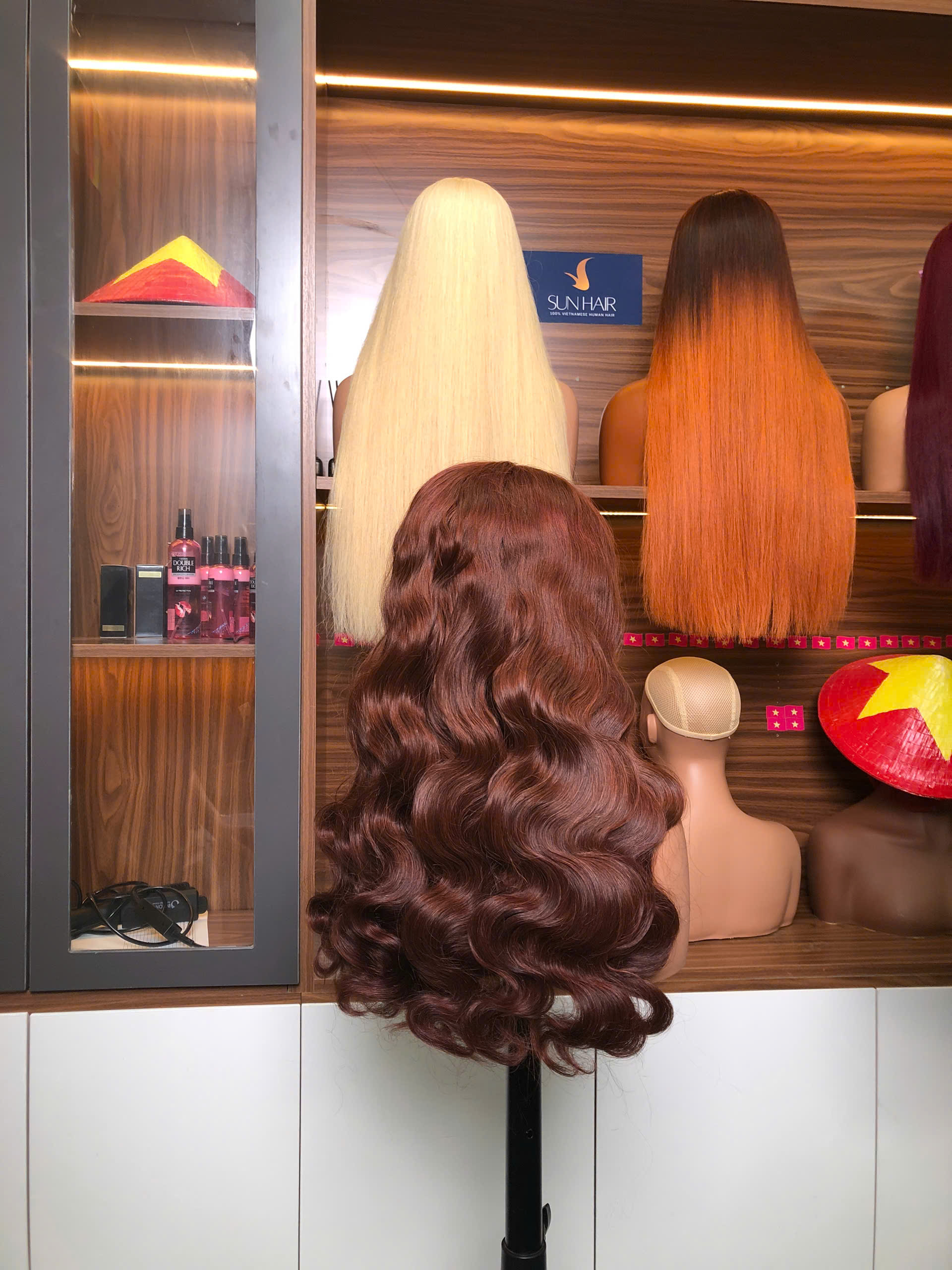 Body Wave Wig 24’’ – Auburn Color | 100% Raw Vietnamese Hair from Sun Hair