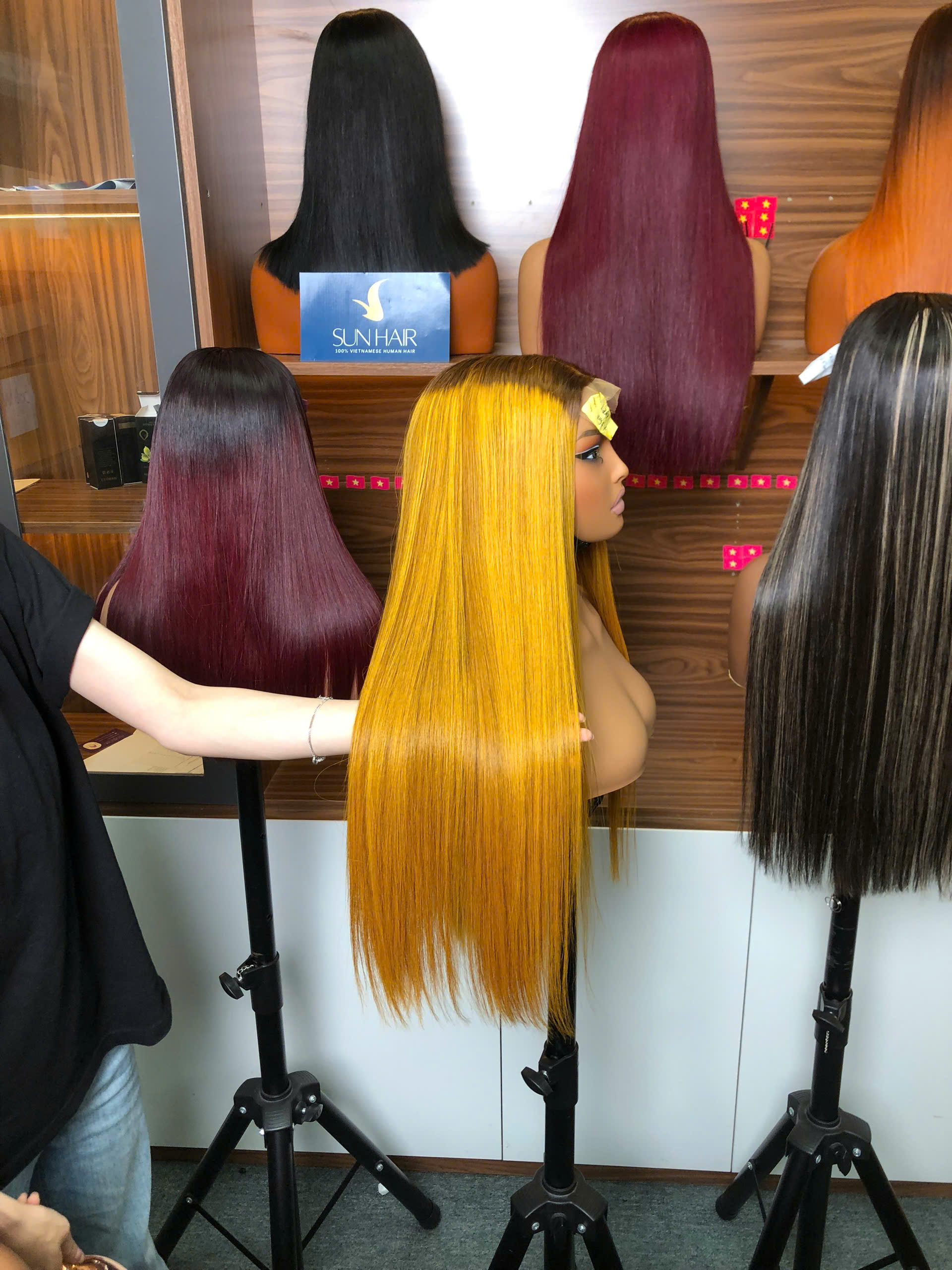 Bone Straight Wig 26’’ – Golden Blonde Color | 100% Raw Vietnamese Hair from Sun Hair - Image 6
