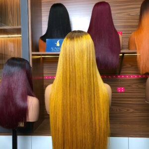 Bone Straight Wig 26’’ – Golden Blonde Color | 100% Raw Vietnamese Hair from Sun Hair