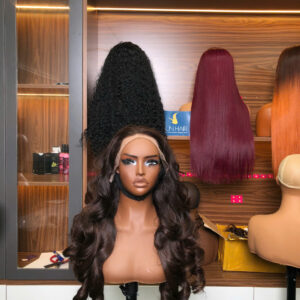 Alternative view of Bouncy Curly Wig 28’’ – Dark Brown Color | 100% Raw Vietnamese Hair from Sun Hair